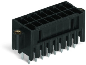 Pin header, 34 pole, pitch 3.5 mm, straight, black, 713-1417/117-000