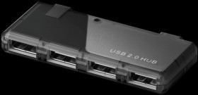95670 USB 2.0 Hi-Speed HUB/splitter 4 ports,black
