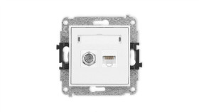 Icon Mechanizm Gniazda Antenowego Poj. Typu F (Sat) + Gniazda Komp. Poj....