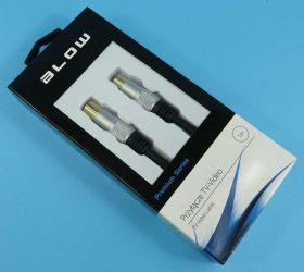 KABEL WT.TV->GN.TV 1,0mb CZARNY METAL