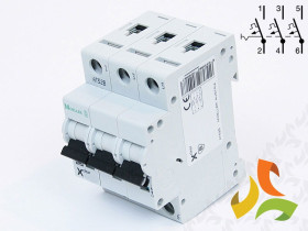 Wyłącznik nadprądowy B 40A 3P 6kA CLS6-B40/3 270412 EATON