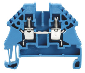 Blok zacisków przelotowych Weidmuller poziomy: Pojedynczy 26 → 10AWGŚruba W 32A 500 V