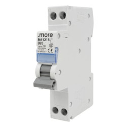 Wyłącznik różnicowo-prądowy z członem nadprądowym 1P B20A 30mA typA