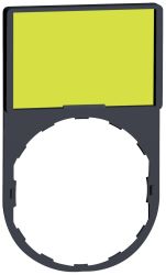 Uchwyt do etykiety Schneider Electric ZBY6102, 50 x 30 mm, biały/żółty
