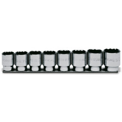 Zestaw nasadek rozmiar napędu 1/2 cala elementy: 8 BETA typ napędu Kwadratowy