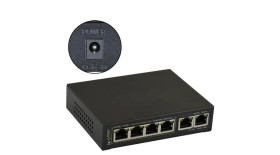 Switch PoE 6-portowy SG64WP bez zasilacza do 4 kamer IP