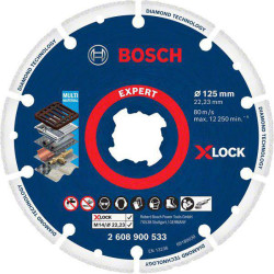 Bosch 2608900533 X-LOCK Diamond Metal Disc 125mm Long-Lasting Safety