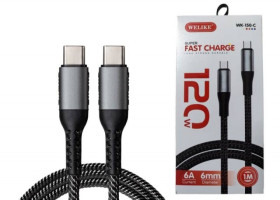 KABEL USB TYPE-C-TYPE-C 120W ,6A ,1M