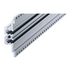 Poręcz szafy, typ: Szyna pozioma, Aluminium