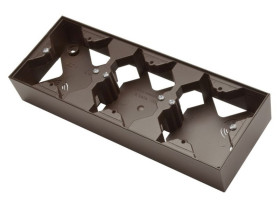 SONATA Puszka naścienna do serii potrójnej czekoladowy metalik PNP-3R/40 OSPEL