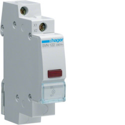 Wskaźnik zasilania 1xLED czerw. SVN122 230V HAGER