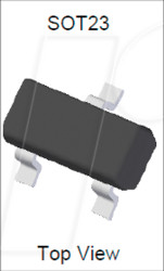 BCV46TA PNP Darlington transistor, -60 V, -0.5 A, hFE &gt;10k, SOT-23