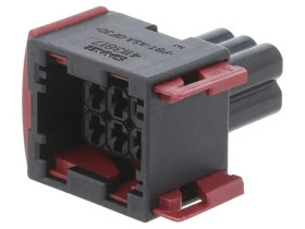 Złącze przewodowe JPT wtyczka żeńskie 6-pin do kabla czarne 1-963212-1