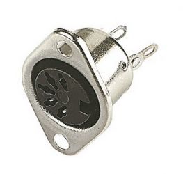 Gniazdo DIN 5pin 180Â° przykrÄcane do obud. RoHS