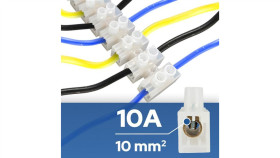 Listwa Zaciskowa Ltf 12-Torowa Do 10Mm 10A Biała Horoz 10Szt.