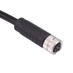 5 Way M8 Prewired Female Industrial Circular Connector IP67 3A