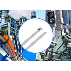 TruComponents 40533 Stainless steel ties 680mm 7.9mm AISI 304 100pcs