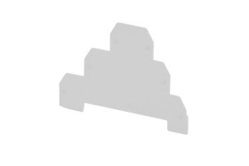 Płytka skrajna do złączek 3-piętrowych ZG-G31-36 szary PSP-4/3 A41-7208