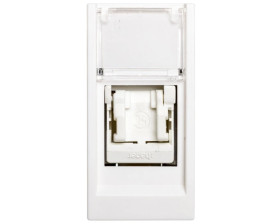 Zenith Gniazdo komputerowe pojedyncze RJ45 kat.5e UTP białe 1 moduł WS210 L4762