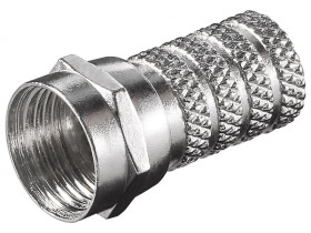 Złącze F skręcane 4,0 mm adapter skręcany z cynku z niklowymi stykami