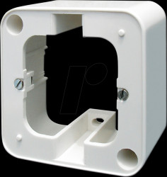 20006 Surface-mounted frame, 1-fold, round, white