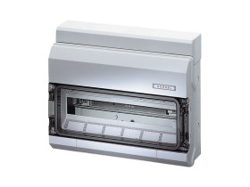Rozdzielnica natynkowa 18 modułowa 1x18M drzwi transparentne IP54 KV 1518 6100225 HENSEL