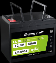 LFPGC12V50AH Lithium battery, LiFePO4, 12.8 V, 50 Ah