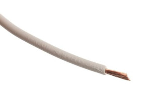 Przewód jednożyłowy linkowy, 2491X, 2,5 mm², 50/0,25 mm, 13 AWG, PVC, 750 V, Biały, dł. 100m, RS PRO
