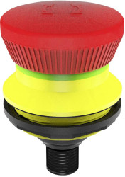 Schlegel KRVKOO_C001 Przycisk grzybkowy zatrzymania awaryjnego 2 NC IP65, IP67 1 szt.