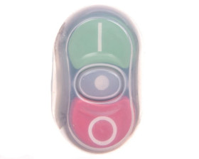 OSMOZ Główka podwójna czerwona-wypukła, zielona-płaska IP67 z podświetleniem 024076