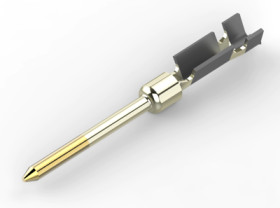Pin contact, 0.08-0.4 mm², AWG 28-22, crimp connection, gold-plated, 1658670-2