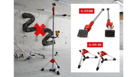 Zestaw 2 Podpórki Sufitowe Ste+2 Stojaki Set