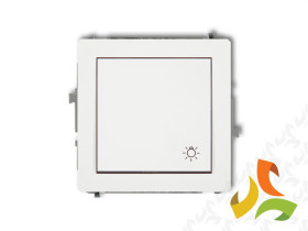 DECO Wyłącznik zwierny przycisk "światło" biały mat 25DWP-5 KARLIK