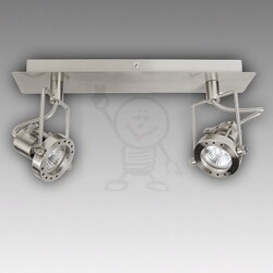 TECH 22 chrom sat GU10 2x50W Brilum 0115