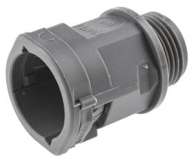 Łącznik do kanałów kablowych PMA gwint M20 20 mm Kanał Poliamid 6 IP66 Szary