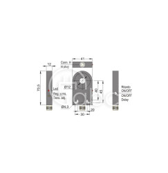 Czujnik indukcyjny z otworem SIA12-CE PNP NO+NC H R, SIA000141
