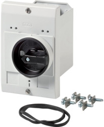 Insulating material housing, (L x W x H) 124 x 85 x 129 mm, black/gray, for PKZ, 072907