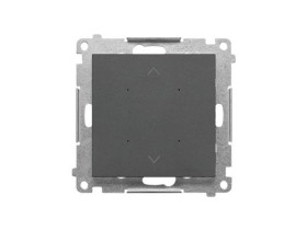 SIMON 55 Lokalny sterownik żaluzjowy z automatyczną kalibracją i programowalną pozycją ulubioną grafitowy mat TEZ1L.01/116 KONTA