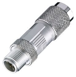 0986 EMC 600 złącze męskie M12 8 pin kodowanie X (Gigabit Ethernet), LUMBERG, 934 637-032, 934637032