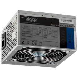 Zasilacz ATX 600W Akyga Basic PC AK-B1-600, Fan 12cm, komputerowy