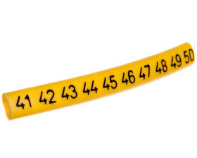 Oznacznik przewodów OZ-0/41-50 żółty E04ZP-01020101500 /100szt./