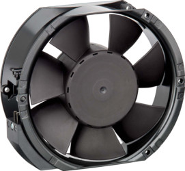 DC axial fan, 24 V, 172 x 150 x 51 mm, 410 m³/h, 57 dB, ball bearing, ebm-papst 6424