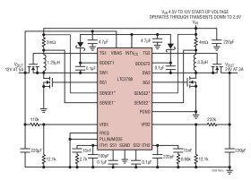2-Phase, Dual Output Synchronous Boost Controller