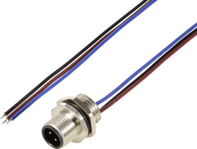 TRU COMPONENTS TC-12833204 Wbudowane złącze czujnika/aktuatora, piny: 3, 0.5 m, 1 szt.