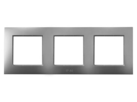ARIA Ramka 3 potrójna do wyłączników IP-44 srebro RH-3U/18 OSPEL
