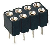 Gniazdo PCB 4 -pinowe 2 -rzędowe raster: 2.54mm typu płytka – płytka Proste Montaż na płytce drukowanej