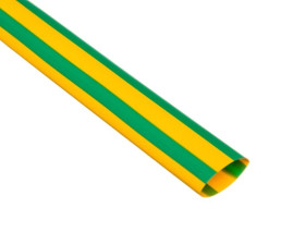 Rura termokurczliwa cienkościenna, odcinki 1m, CR 12,7/6,4 żółto-zielona, 427563 /50szt./