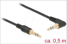 85564 Jack Cable 3.5 mm angled 0.5 m