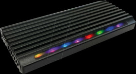 LC-M2-C-NVME-4 External M.2 NVMe SSD enclosure, RGB, USB 3.2