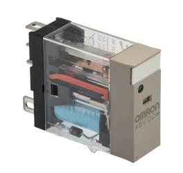 Przekaźnik monostabilny 48V dc SPDT Omron 10 A 530mW, Wciskane 4220 Ω Wciskane